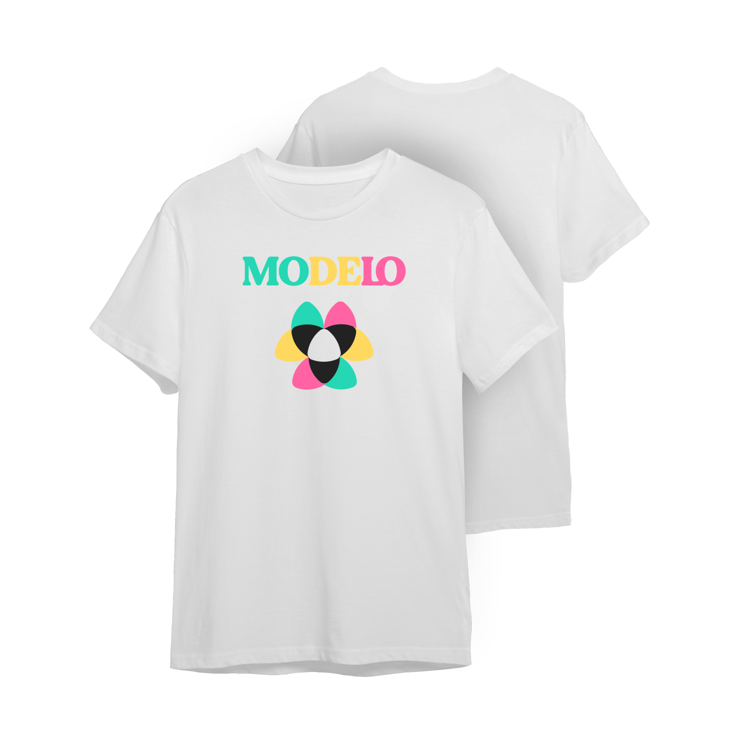 Camiseta Modelo band blanca